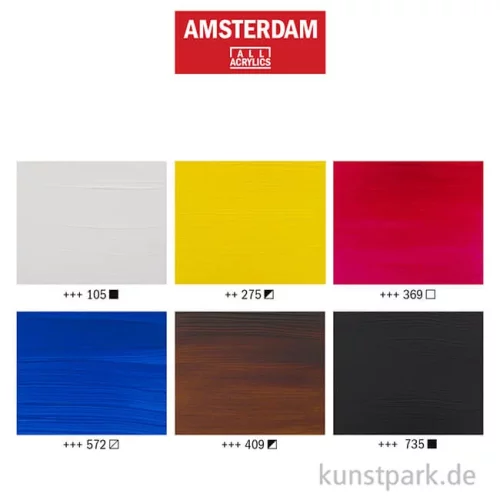 Artikelbild 3 des Artikels “Talens AMSTERDAM Acrylfarben Set mit 6 x 20 ml - Primärfarben “