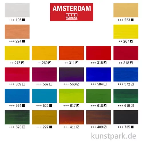 Artikelbild 3 des Artikels “Talens AMSTERDAM Acrylfarben Introset III mit 24 x 20 ml “