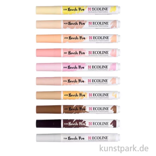 Artikelbild 3 des Artikels “Talens ECOLINE Brush Pen 10er Set - Hautfarben “