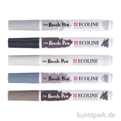 Artikelbild 3 des Artikels “Talens ECOLINE Brush Pen 5er Set - Grautöne “