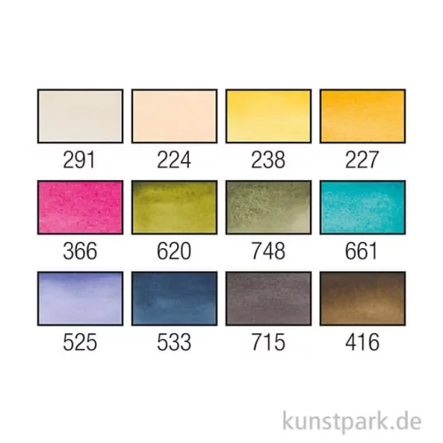 Artikelbild 3 des Artikels “Talens VAN GOGH Aquarell Pocket Box Gedeckte Farben mit 12 halben Näpfen “