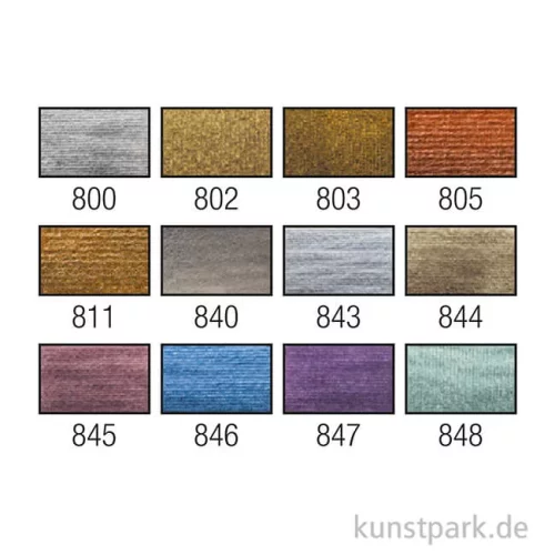 Artikelbild 3 des Artikels “Talens VAN GOGH Aquarell Pocket Box Metallic Edition, 12 halbe Näpfe “