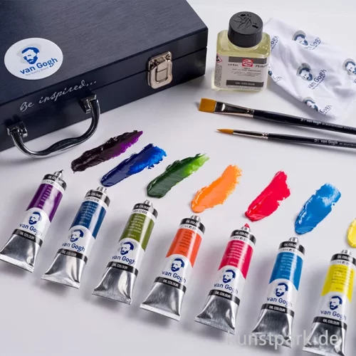 Artikelbild 3 des Artikels “Talens VAN GOGH Ölfarben Starter Set XL mit 12 x 40 ml + Zubehör “