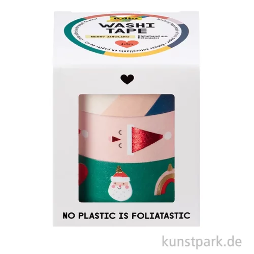 Artikelbild 3 des Artikels “Washi-Tape Set - MERRY JINGLING, Hotfoil, 4 Rollen, je 5 m “