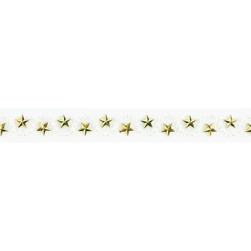 Artikelbild 3 des Artikels “Washi Tape - Strass-Perlen, Sterne, Weiß, Gold, 1,9 x 50 cm “