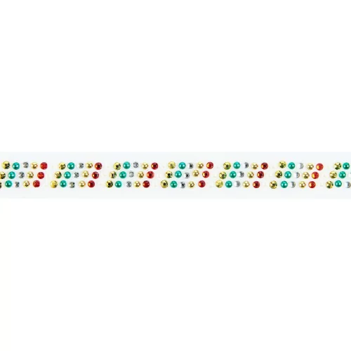 Artikelbild 3 des Artikels “Washi Tape - Strass-Perlen, Stripes, Rot, Grün, Gold, 1,9 x 50 cm “