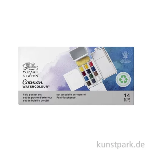 Artikelbild 3 des Artikels “Winsor & Newton Aquarell Field Box mit 12 halben Näpfen “
