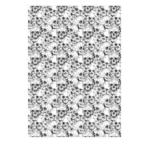 Artikelbild 5 des Artikels “Designkarton Skull - Weiß, DIN A4, 200g “