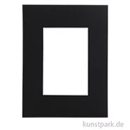 Artikelbild des Artikels “Fertigpassepartout Schwarz, Stück außen 50 x 60 cm - innen 30 x 45 cm“