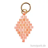 Artikelbild des Artikels “Anhänger Brick-Stitch - Raute, Neon-Orange “