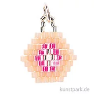 Artikelbild des Artikels “Anhänger Brick-Stitch - Sechseck, Rosa “