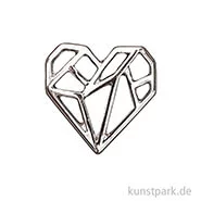 Artikelbild des Artikels “Anhänger Origami - Herz, Silber “
