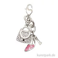 Artikelbild des Artikels “Anhänger Pumps und Tasche - Rosa mit Strass “