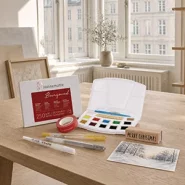 Artikelbild des Artikels “Aquarell Karten Set - Weihnachtskarten malen “