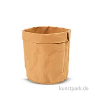 Artikelbild des Artikels “Aufbewahrungsbehälter aus hellbraunem Lederimitat, 12 cm “