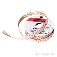 Artikelbild des Artikels “Band - Rosa mit Gold Punkten, 2 m “