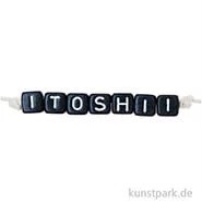 Artikelbild des Artikels “Buchstaben Perlen Mix, Würfel, Schwarz, 6 x 6 mm, 99 Stück “