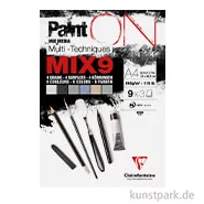 Artikelbild des Artikels “Clairefontaine Paint'ON Papier Mix, 9 Farben, 250 g, 27 Blatt DIN A4“