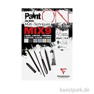 Artikelbild des Artikels “Clairefontaine Paint'ON Papier Mix, 9 Farben, 250 g, 27 Blatt DIN A5“