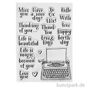 Artikelbild des Artikels “CraftEmotions Clear Stamps - Zitate Typewriter, DIN A6 “