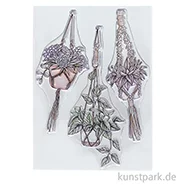 Artikelbild des Artikels “CraftEmotions Clear Stamps - Makramee Hängepflanzen, DIN A6 “