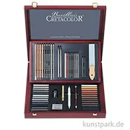 Artikelbild des Artikels “Cretacolor SELECTION - 53 teiliges Profi-Künstler Set in Holzkassette “
