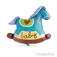 Artikelbild des Artikels “Folienballon Schaukelpferd, 94 cm Babyblau“