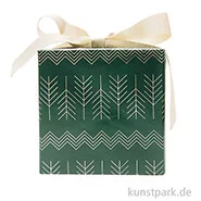 Artikelbild des Artikels “Geschenkpapier - Dunkelgrün mit goldenen Zacken, 200 x 70 cm “