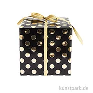 Artikelbild des Artikels “Geschenkpapier - Schwarz mit Gold Punkte, 200 x 70 cm “