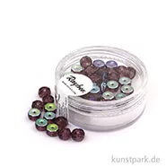 Artikelbild des Artikels “Glas Schliffperle RADL irisierend - 6x3 mm - 40 Stück Dose | Amethyst“