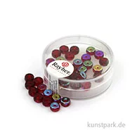 Artikelbild des Artikels “Glas Schliffperle RADL irisierend - 6x3 mm - 40 Stück Dose | Rubin“