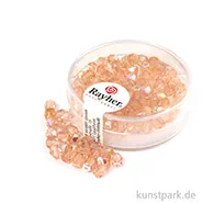 Artikelbild des Artikels “Glas Schliffperlen irisierend - 4 mm - 100 Stück Dose | Rosenquarz“