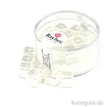 Artikelbild des Artikels “Glasperlen-Würfel - 8x9 mm - 18 Stück Dose | Schneeweiß“