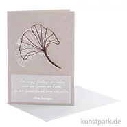 Artikelbild des Artikels “Good old friends - Draht Trauerkarte, Ginko “