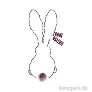 Artikelbild des Artikels “Good old friends - Frühlings Drahtornament, Hase, Frohe Ostern “