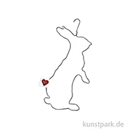 Artikelbild des Artikels “Good old friends - Frühlings Drahtornament, Hase, Herz “