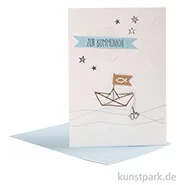 Artikelbild des Artikels “Good old friends - Kommunionskarte, Boot “