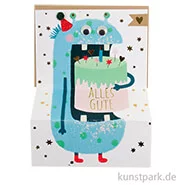 Artikelbild des Artikels “Good old friends - Monsterkarte, Alles Gute, Blaues Monster “