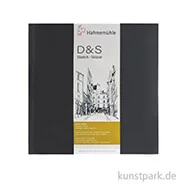 Artikelbild des Artikels “Hahnemühle Skizzenbuch D&S, 140g, schwarz 19,5 x 19,5 cm (80 Blatt)“