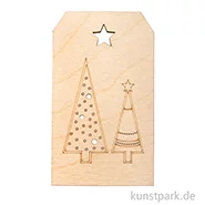 Artikelbild des Artikels “Holz-Anhänger - Weihnachtsbäume, 4,8 x 8,2 cm “
