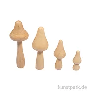 Artikelbild des Artikels “Holz Pilze, Natur, Höhe 5-11,4 cm, 4 Stück “