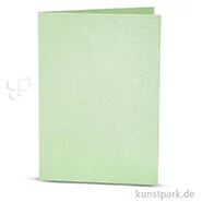 Artikelbild des Artikels “Karte mit Umschlag in Perlmuttoptik, 4 Sets 10,5 x 15 cm | Hellgrün“