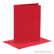 Artikelbild des Artikels “Karten und Kuverts, 6 Sets 15 x 10.5 cm | Rot“