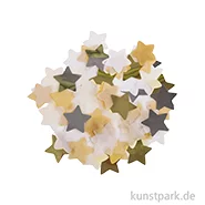 Artikelbild des Artikels “Konfetti Sterne, Durchmesser 3 cm, Silber, Gold, Weiß, Creme, 30g “