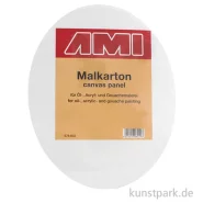 Artikelbild des Artikels “Ovaler Malkarton mit Maltuch bespannt “