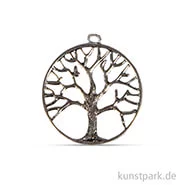 Artikelbild des Artikels “Metall-Dekoanhänger Lebensbaum, Silber, 3,3 cm, 3 Stück “