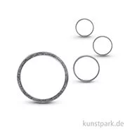 Artikelbild des Artikels “Metall-Schmuckring flach, silber, 4 Stück sortiert 15 - 37 mm“