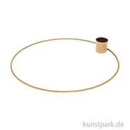 Artikelbild des Artikels “Metallring mit Kerzenhalter, Matt Gold, 20 cm “