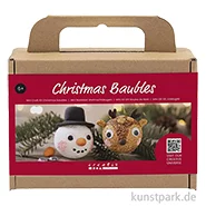 Artikelbild des Artikels “Mini Bastelset Weihnachtskugeln Modellieren, Rentier + Schneemann “