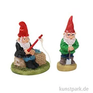 Artikelbild des Artikels “Miniatur Gartenzwerge, Angel + Schaufel, 2 Stück “